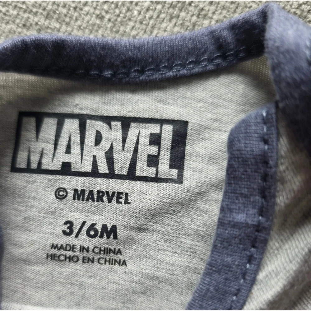 Carter's Marvel Kidgets Baby Boys Bodysuit Lot 3-6M Spiderman Truck 3 Pack